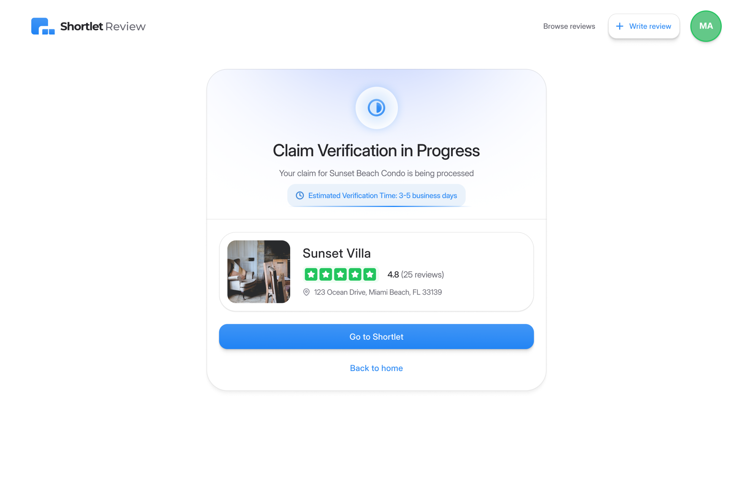 ShortletReview claim verification status: read case study